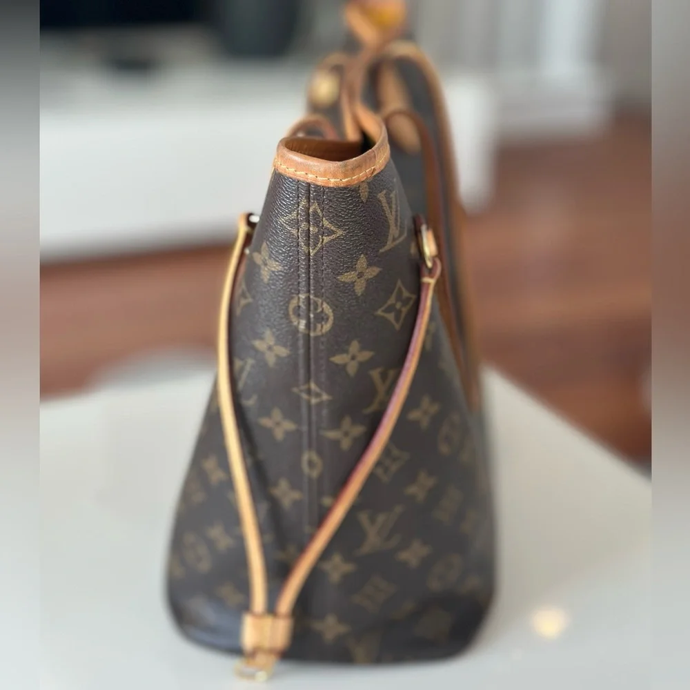 Louis Vuitton Neverfull Tote MM Brown Canvas Monogram - Picture 7 of 16